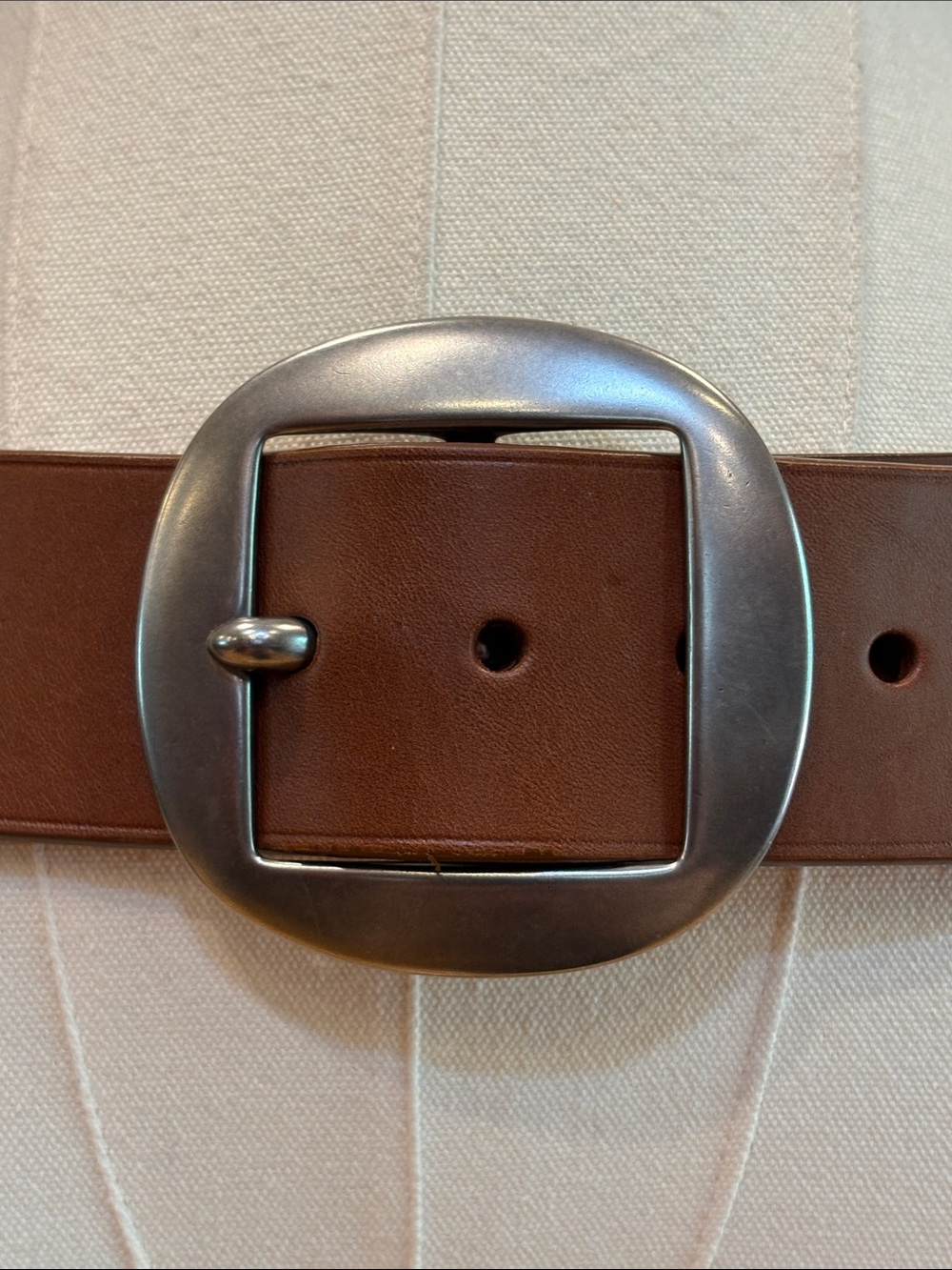 Ralph Lauren Collection FA19 Equestrian Leather Utility Pouch Metal Chain Belt M - Picture 3 of 15